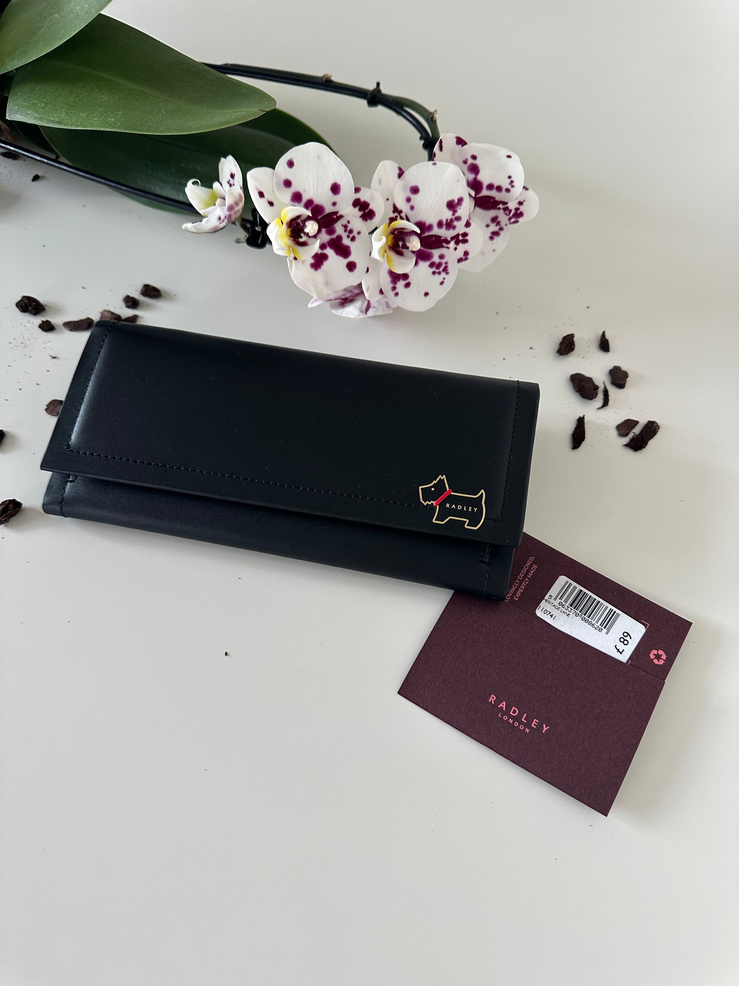 Radley Purse Heritage Lane Large Black Leather